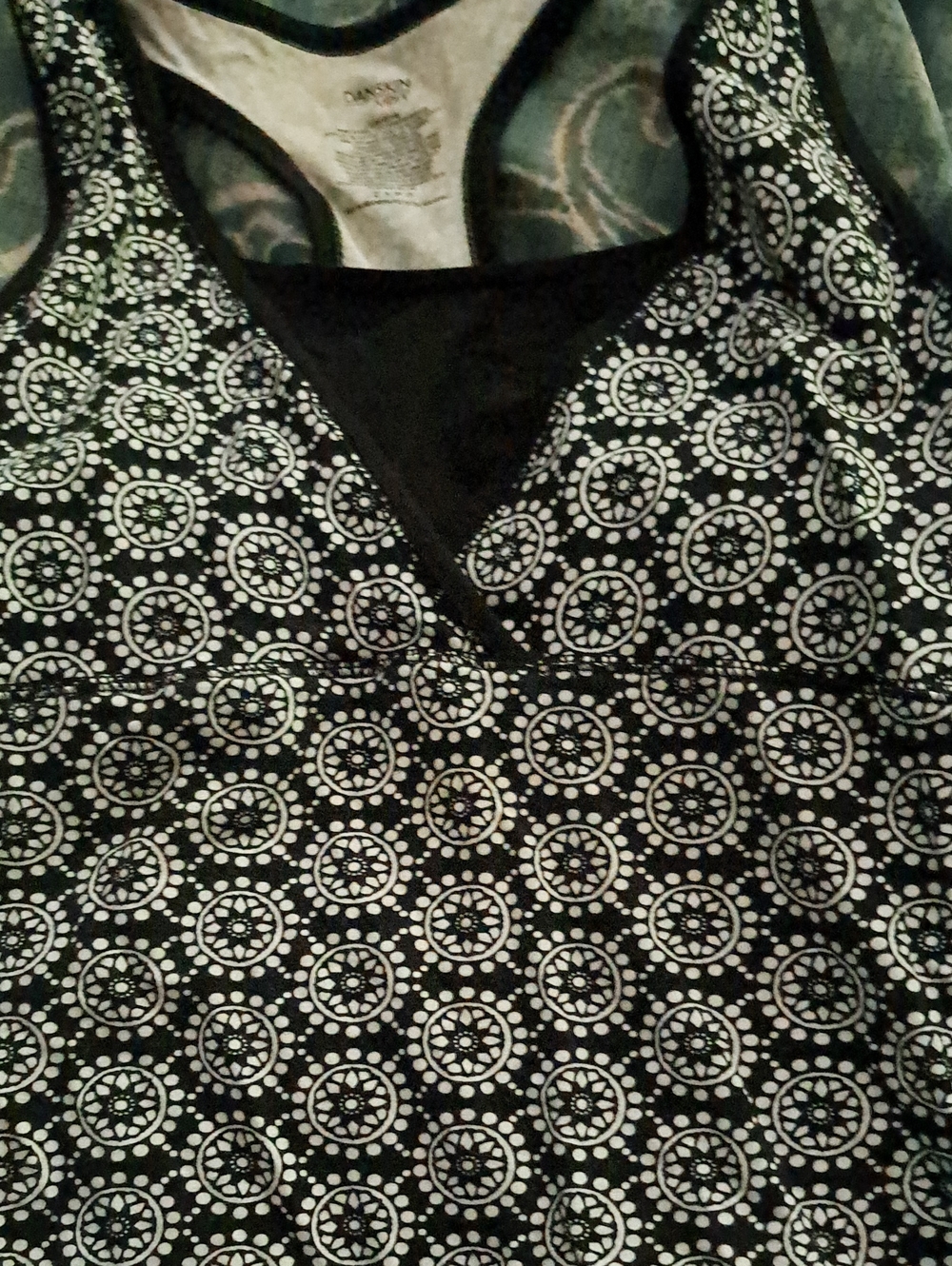 Black and White Patterned Danskin Sportswear